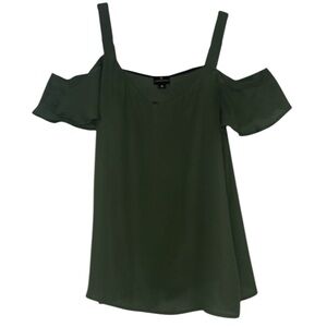 Off-Shoulder Flutter Sleeve Top